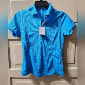 Nike Golf Women's Dri-Fit Short Sleeve Collared Button Up NWT